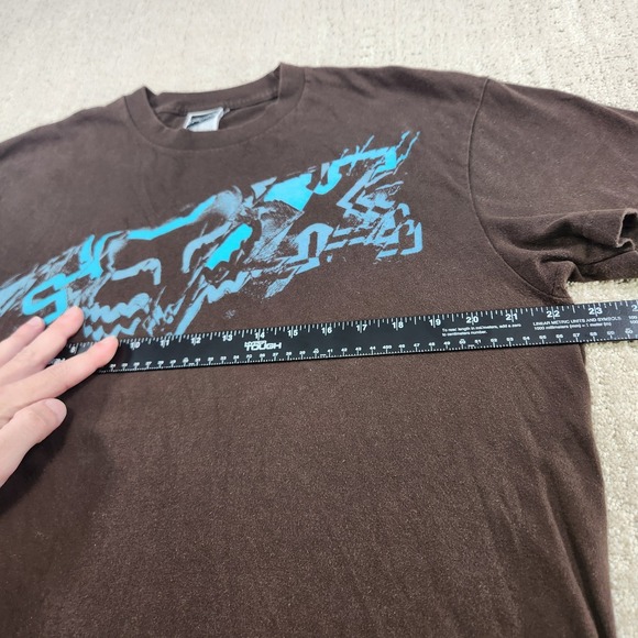 Vintage Fox Racing Shirt Men L Y2K Racing Black Motorcross Dirtbike Spellout - Picture 4 of 9